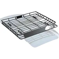 Vevor Dachgepäckträger, 130,5 x 91,5 x 12,7 cm Dachgepäckträger mit 15 Cu Ft wasserdichtem Gepäckbeutel, 90 kg Tragfähigkeit Universeller Träger für SUV, Lkw, 43x50 Zoll, Regal
