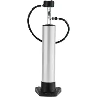 Crankbrothers Klic Tubeless Tank Stand-Luftpumpe mit Manometer & Schlauchkit silber 2022 Tubeless Pumpen
