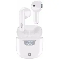 Cellularline SEEK, True Wireless Stereo (TWS), Anrufe/Musik, 94 g, Kopfhörer, Weiß