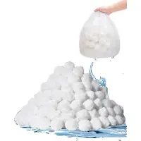 Vevor Sandfilterkugeln 1,56kg, Filterkugeln ersetzen Poolsand, wiederverwendbar, aus Polyester, geeignet für Schwimmbäder, Aufstellpools, Aquarien