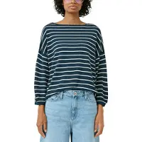 QS 3/4 Arm-Pullover gestreift, mit Viskose