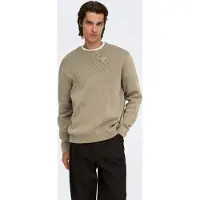 Only & Sons Strickpullover "ONSTING RLX CREW NECK KNIT NOOS" Baumwolle, relaxed fit