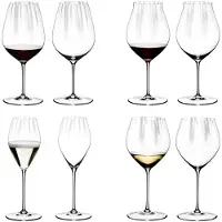 RIEDEL Glas Weinglas "Gläserset Performance 8er Set transparent", bunt (transparent), B:2cm H:2cm, Glas, RIEDEL THE WINE GLASS COMPANY, Trinkgefäße, Weinglas, Spülmaschinenfest