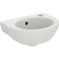 Ideal standard Eurovit Handwaschbecken 350mm, 1 Hahnloch rechts, mit Überlauf, Weiß, E871601
