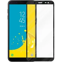 Cadorabo Fullcover Display Schutzglas für Samsung Galaxy J6 2018 Retail Packaging