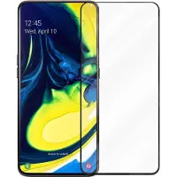 Cadorabo Fullcover Display Schutzglas für Samsung Galaxy A80 / A90 4G Retail Packaging