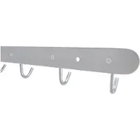 Intirilife Garderobenleiste mit 6 Haken