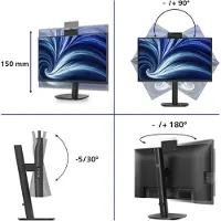 Philips 3000 series 24B2N3200JH/00, 60,5 cm (23.8"), 1920 x 1080 Pixel, Full HD, LCD, 4 ms, Schwarz