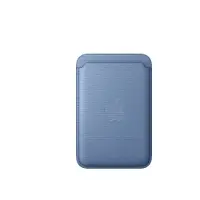 Apple iPhone Feingewebe Wallet mit MagSafe – Hyazinthenblau, Kartenhalter, Blau, Fein gewoben, Wildflower Blue, China,
