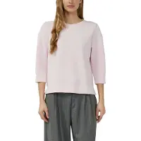s.Oliver Sweatshirt , Damen, Gr. 40, rosa (rose), Sweatware, Obermaterial: 47% Modal, 41% Polyester, 12% Elasthan, unifarben, bequem hüftbedeckend, Rundhals, Sweatshirts Sweatshirt, 3/3-Arm mit Stretch