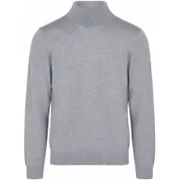Olymp Rollkragenpullover "Strick Casual", Herren, Gr. M, grau (silbergrau), Strick, Obermaterial: 100% Schurwolle, regular fit, Strickbündchen, Pullover Rollkragenpullover