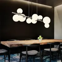 Globo LED Hängeleuchte, 9-Flammig, Höhenverstellbar, L 87 cm