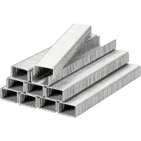 Kwb Klammern, Typ Flachdraht, Stahl, C-Spitze, Stahldraht, 1400 Stk. 11,40 mm x