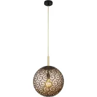 Globo Lighting LED Hängeleuchte, Glaskugel goldfarben, D 35 cm