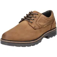 Camel active Schnürschuh , Herren, Gr. 46, Textil, braun (dunkelbraun), Nubukleder, unifarben, Schuhe Schnürschuh, Trachtenschuh, Freizeitschuh mit gepolsterter Innensohle