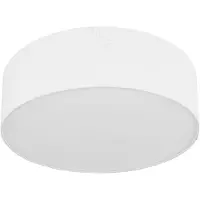 Globo Deckenleuchte, 3 flammig, rund, Textil, weiß, D 40cm