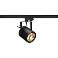 SLV 153420 EURO SPOT ES111 Strahler rund schwarz GU10 max. 75W inkl. 3P.-Adapter