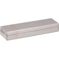 Rhodia Rhodiarama Stiftebox aus Kunstleder, 21x5,5x3cm - Silber 318871C