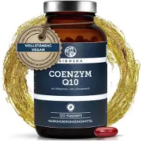 QIDOSHA Coenzym Q10 Kapseln hochdosiert, 200 mg Ubiquinon, vegan, 120 Softgels