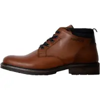 Redskins Equilibra Leder Stiefeletten mit Schnürung, flachem Absatz und runder Spitze