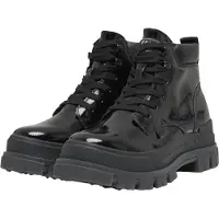 Buffalo Stiefel "ASPHA LACE UP MID - VEGAN PATENT"