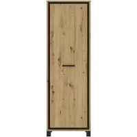 Forte TRONDHEIM Schrank 65, Kleiderschrank klein Flurschrank schmal, Garderobens