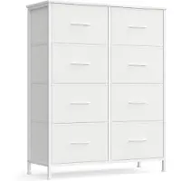 Songmics Kommode mit 8 Schubladen, Aufbewahrungsschrank, modern