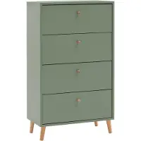Schildmeyer Kommode Bjarne 160565, Pistazie, 60,1 x 33 x 101,3 cm