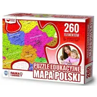 Zachem Puzzle edukacyjne - mapa Polski, 260 elementów