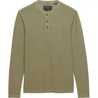 Superdry Waffle Long Sleeve Henley Langarm-t-shirt