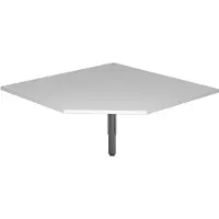 Hjh OFFICE PRO RT12 G - Trapezplatte 120x120 Grau