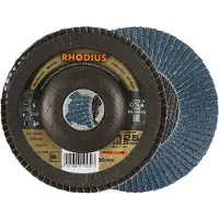 Rhodius 211393 LSZ F1 X-LOCK Fächerschleifscheibe Edelstahl, Stahl 10 St.