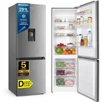 Heinner HCNF-HM291INVXWDD Kühl-Gefrierkombination 291 L, No Frost, Wasserspender, Edelstahl