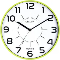 Unilux Wanduhr POP ULX - Ø 28 cm - Gehäuse: grün - Ziffernblatt: weiß