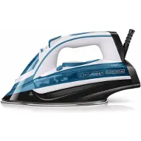 Black & Decker BXIR2402E, Trocken- & Dampfbügeleisen, Blau, Weiß, 2400 W, 220 - 240 V, 50 - 60 Hz
