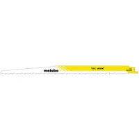 Metabo Säbelsägeblätter fast wood HCS, 8,5 mm / 3 TPI - 5 Stück - 628242000