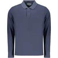 Timberland Elegantes Langarm-Poloshirt für Herren in Blau mit Stickerei