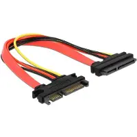 DeLOCK SATA Cable 0.2m, 0,2 m, SATA I, Männlich/Weiblich, Rot