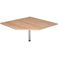 Hjh OFFICE PRO LT12 - Trapezplatte 120x120 Nussbaum