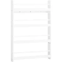 SoBuy Kinderbücherschrank – 4 Einlegeböden – 80 x 12 x 118 cm – Weiß