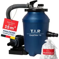 T.I.P. Chlor-Poolfilteranlage EasyChlor 15, für Pools bis 15 m2 mit integriertem Chlordosierer