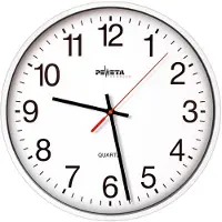 Peweta Wanduhr Quarzuhr Ku.weiß D.250mm 1,5V arabische Zahlen