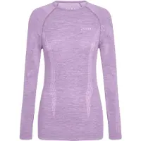 Falke Damen Langarmshirt Wool-Tech, XL, Lila, Uni, Schurwolle