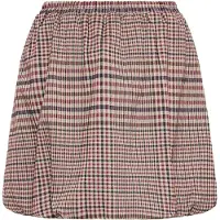 Ichi Midirock "Damen Casual IHKATE", Damen, Gr. XL, rot (big check), Obermaterial: 79% Polyester PES. 20% Viskose CV. 1% Elasthan EL., Röcke Midirock