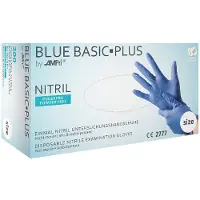 Ampri Blue Basic-Plus - Nitril-Untersuchungshandschuh 200 St Handschuhe