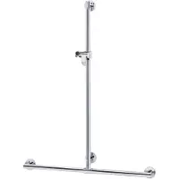 Keuco Duschhandlauf PLAN CARE m Bsta 682/1263mm Alu sil-elo/verchr