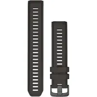 Garmin Instinct-armbänder, Silikon graphit/schwarz 22 mm