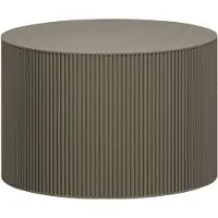 Woood Beistelltisch "Prague", grün, B:60cm H:40cm T:60cm, Tische, Beistelltisch, runde Form, aus gepresstem Plattenmaterial, Höhe 40 x ø 60 cm