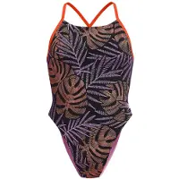 Speedo Allover Digital Tie Back Badeanzug