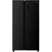 Continental Edison Side-by-Side Kühlschrank-Gefrierkombination CERASBS442B1, 442 L, Total No Frost, LED, elektronisch, E-Klasse, Schwarz